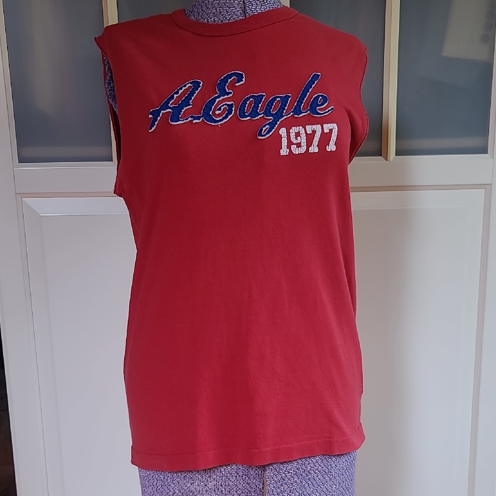 Y2K American Eagle Outfitters Red Athletic Top